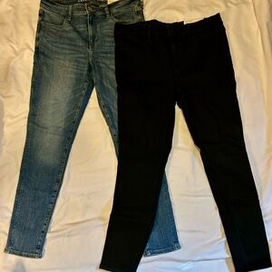 American Eagle Outfitters Blue and Black Jeggings